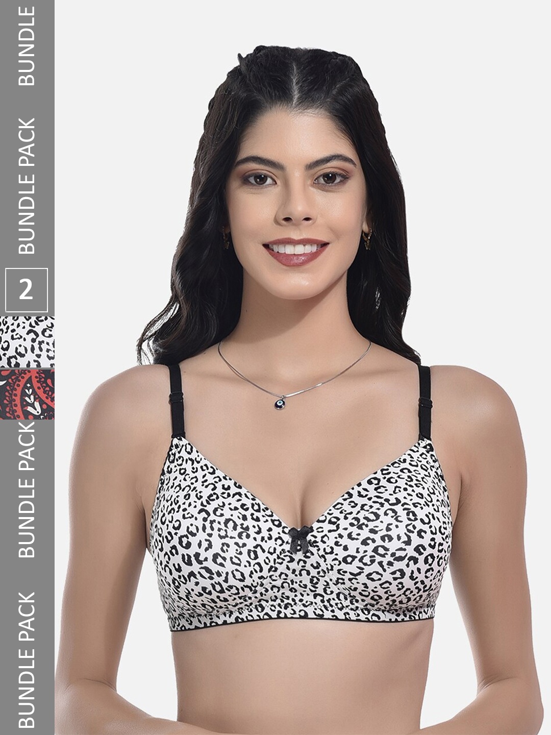 StyFun Pack Of 2 Abstract Printed Full Coverage Lightly Padded All Day Comfort Bra, Black
StyFun Pack Of 2 Abstract Printed Full Coverage Lightly Padded All Day Comfort Bra, Black