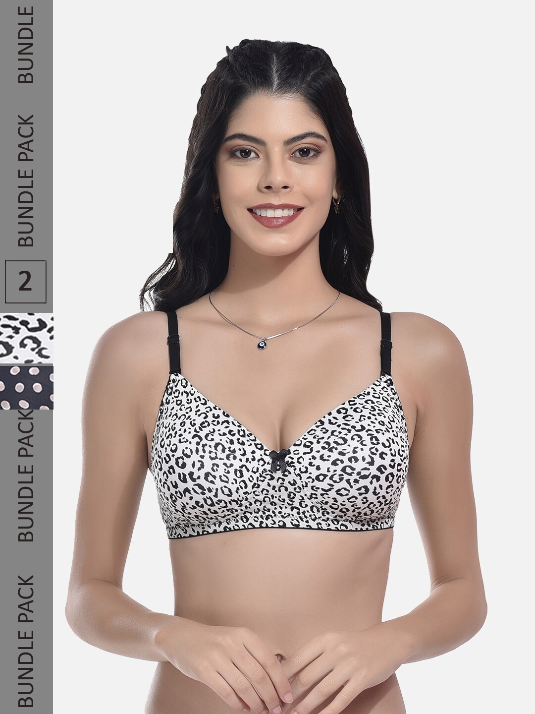 StyFun Pack Of 2 Abstract Printed Full Coverage Lightly Padded All Day Comfort Bra, Black
StyFun Pack Of 2 Abstract Printed Full Coverage Lightly Padded All Day Comfort Bra, Black