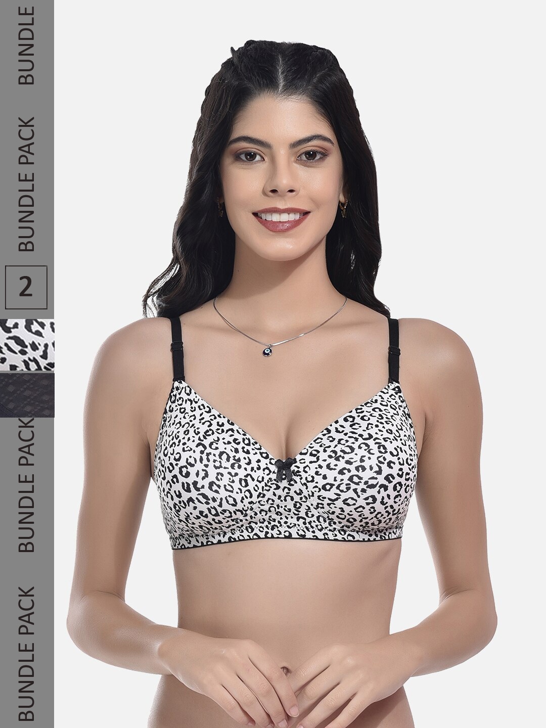 StyFun Pack Of 2 Abstract Printed Full Coverage Lightly Padded All Day Comfort Bra, Black
StyFun Pack Of 2 Abstract Printed Full Coverage Lightly Padded All Day Comfort Bra, Black