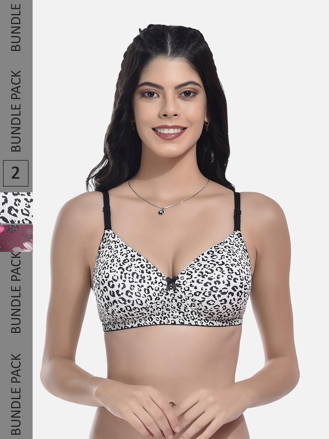 StyFun Pack Of 2 Abstract Printed Full Coverage Lightly Padded All Day Comfort Bra, Black
StyFun Pack Of 2 Abstract Printed Full Coverage Lightly Padded All Day Comfort Bra, Black