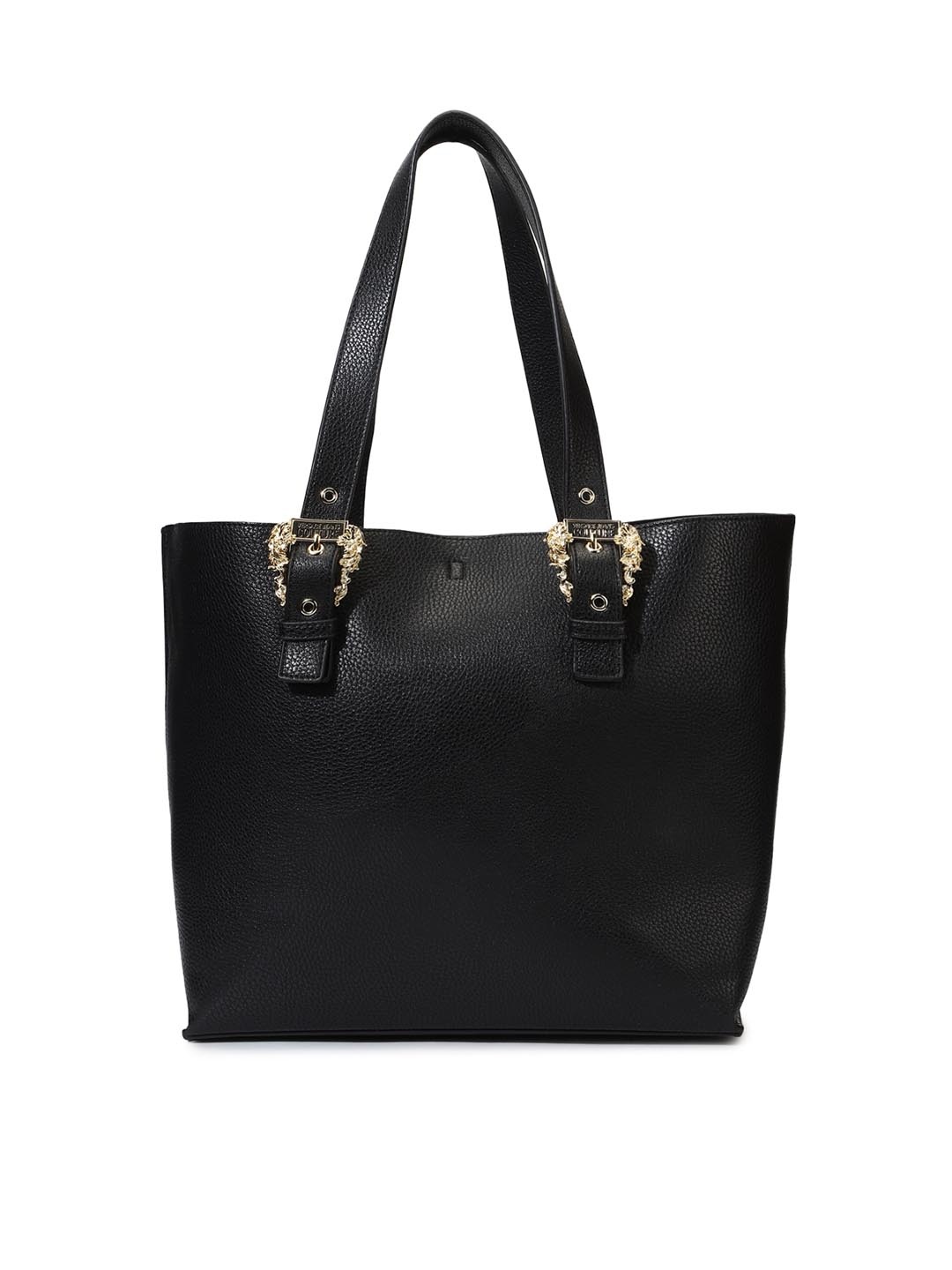 Versace Jeans Couture Oversized Structured Tote Bag, Black