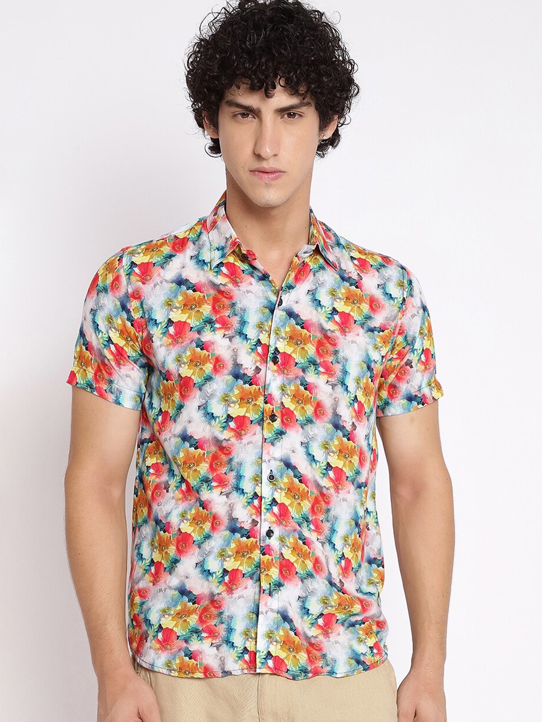 Shurtz N Skurtz Relaxed Floral Printed Spread Collar Regular Fit Cotton Casual Shirt, White
Shurtz N Skurtz Relaxed Floral Printed Spread Collar Regular Fit Cotton Casual Shirt, White