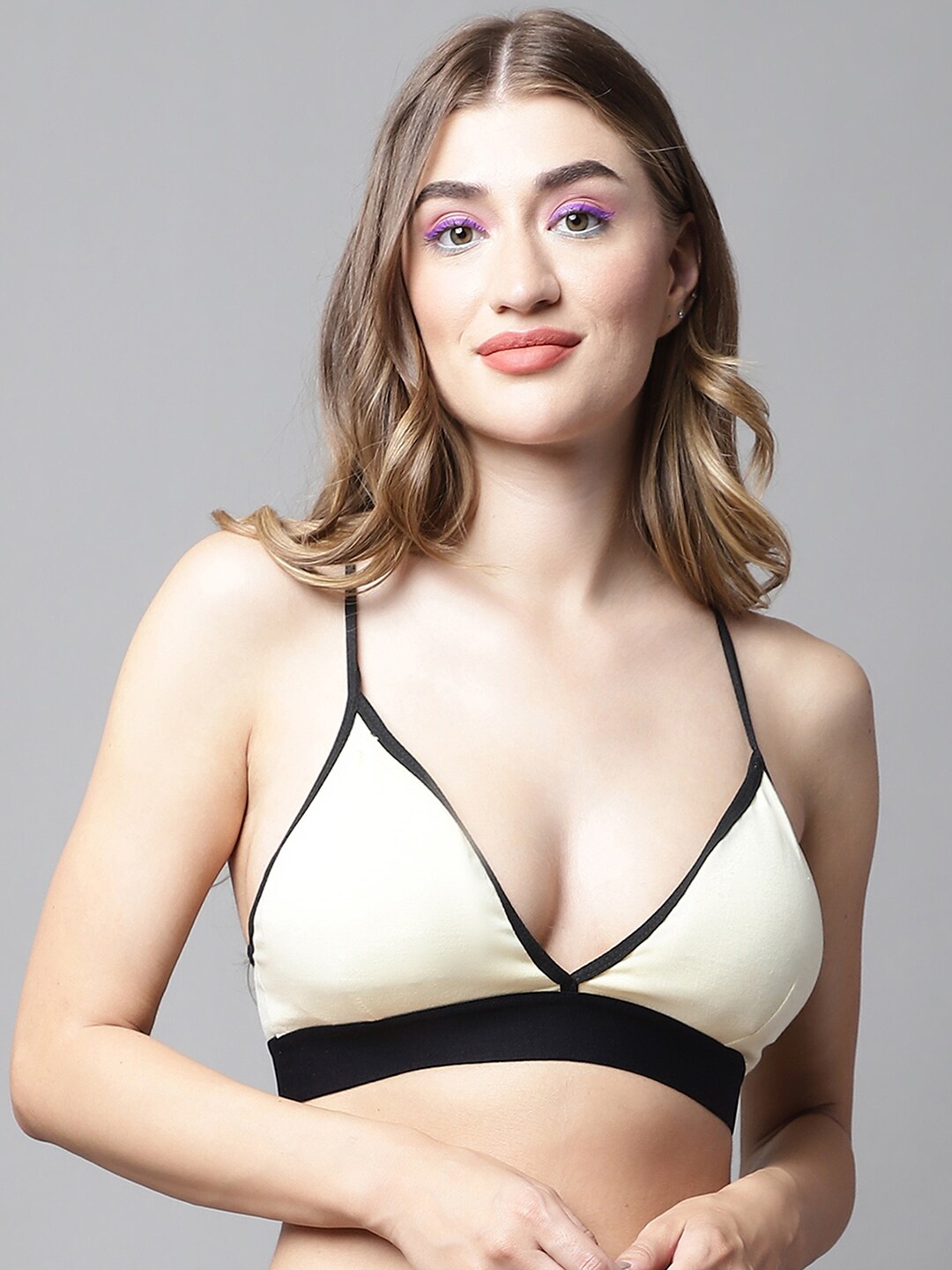 PrettyCat Half Coverage Non-Wired Lightly Padded Cotton Plunge All Day Comfort Bra, Yellow
PrettyCat Half Coverage Non-Wired Lightly Padded Cotton Plunge All Day Comfort Bra, Yellow