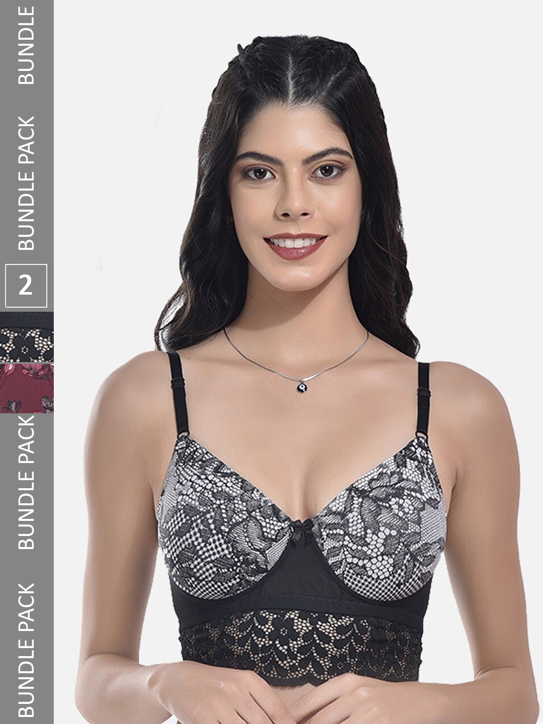 StyFun Pack Of 2 Full Coverage Lightly Padded Everyday Bra With All Day Comfort, Black
StyFun Pack Of 2 Full Coverage Lightly Padded Everyday Bra With All Day Comfort, Black