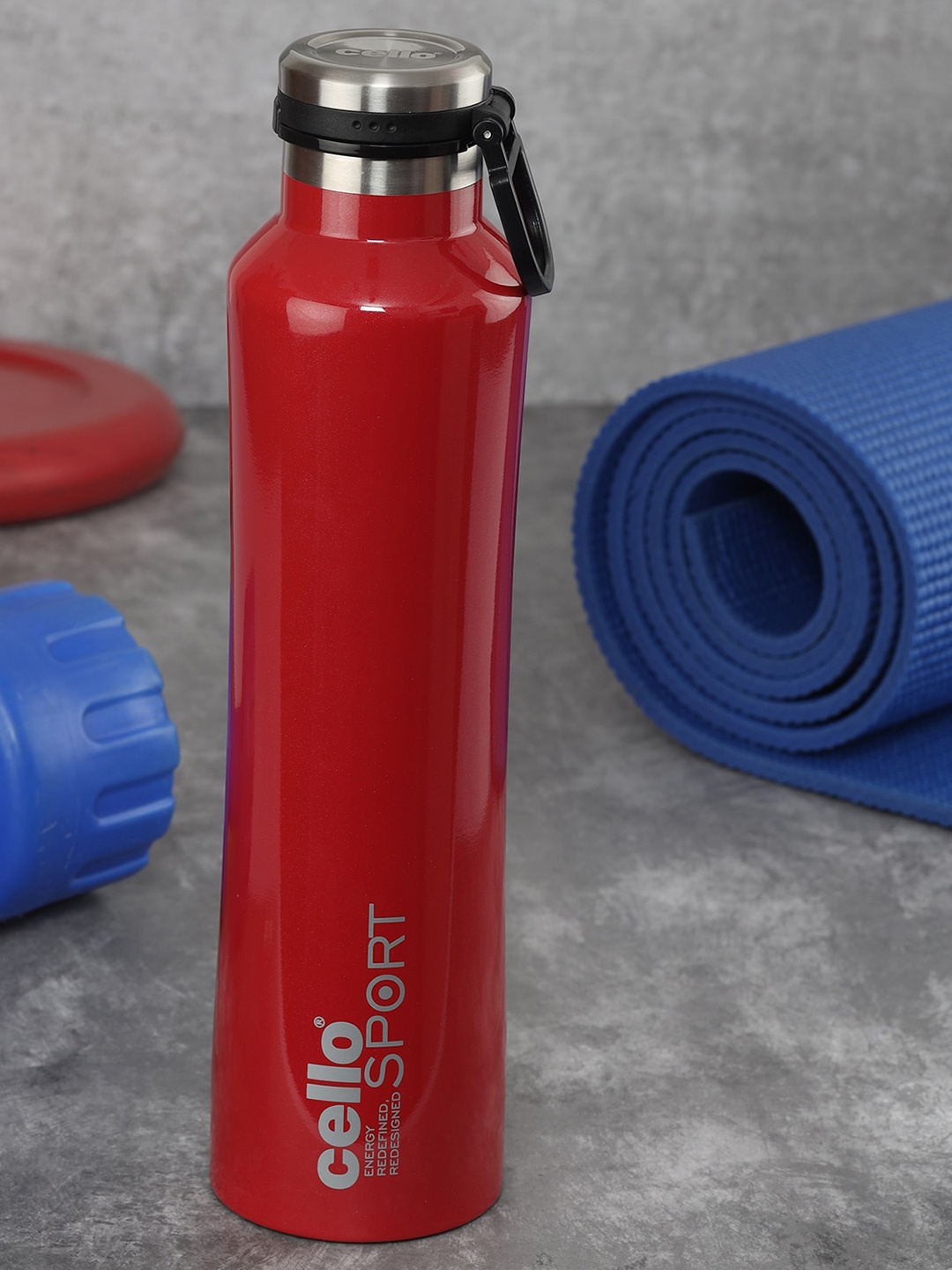 Cello One Touch Red Stainless Steel Double Walled Insulated Flask Water Bottle 600 ml
Cello One Touch Red Stainless Steel Double Walled Insulated Flask Water Bottle 600 ml