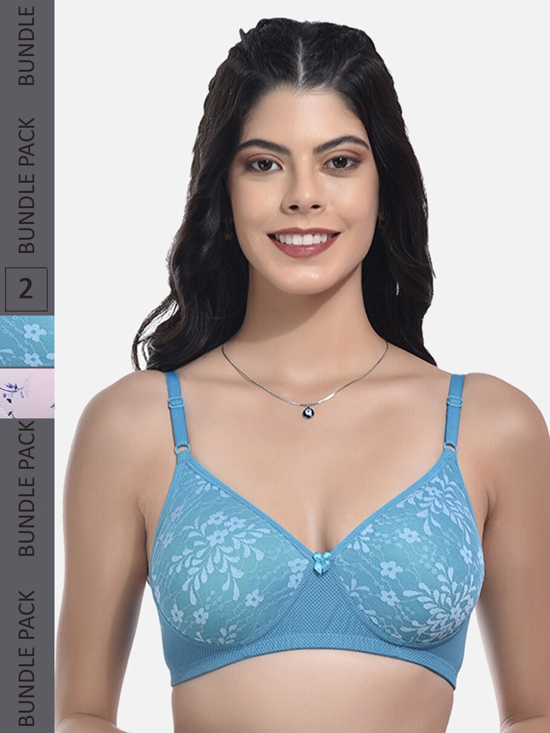 StyFun Pack Of 2 Full Coverage Lightly Padded Everyday Bra With All Day Comfort, Blue
StyFun Pack Of 2 Full Coverage Lightly Padded Everyday Bra With All Day Comfort, Blue