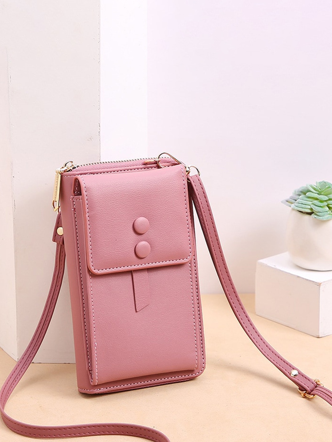 Diana Korr Structured Sling Bag, Pink