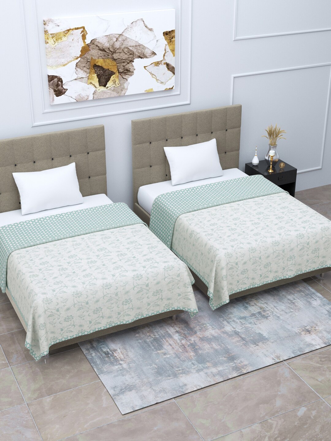 Home Fresh Rosemary 2 Pcs White Ethnic Motifs AC Room 210 GSM Cotton Single Bed Dohar
Home Fresh Rosemary 2 Pcs White Ethnic Motifs AC Room 210 GSM Cotton Single Bed Dohar
