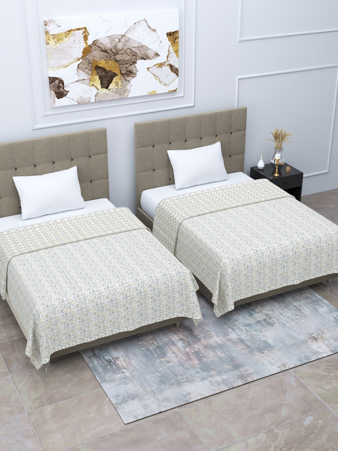 Home Fresh Rosemary 2 Pcs Beige & Black AC Room 210 GSM Pure Cotton Single Bed Dohar
Home Fresh Rosemary 2 Pcs Beige & Black AC Room 210 GSM Pure Cotton Single Bed Dohar