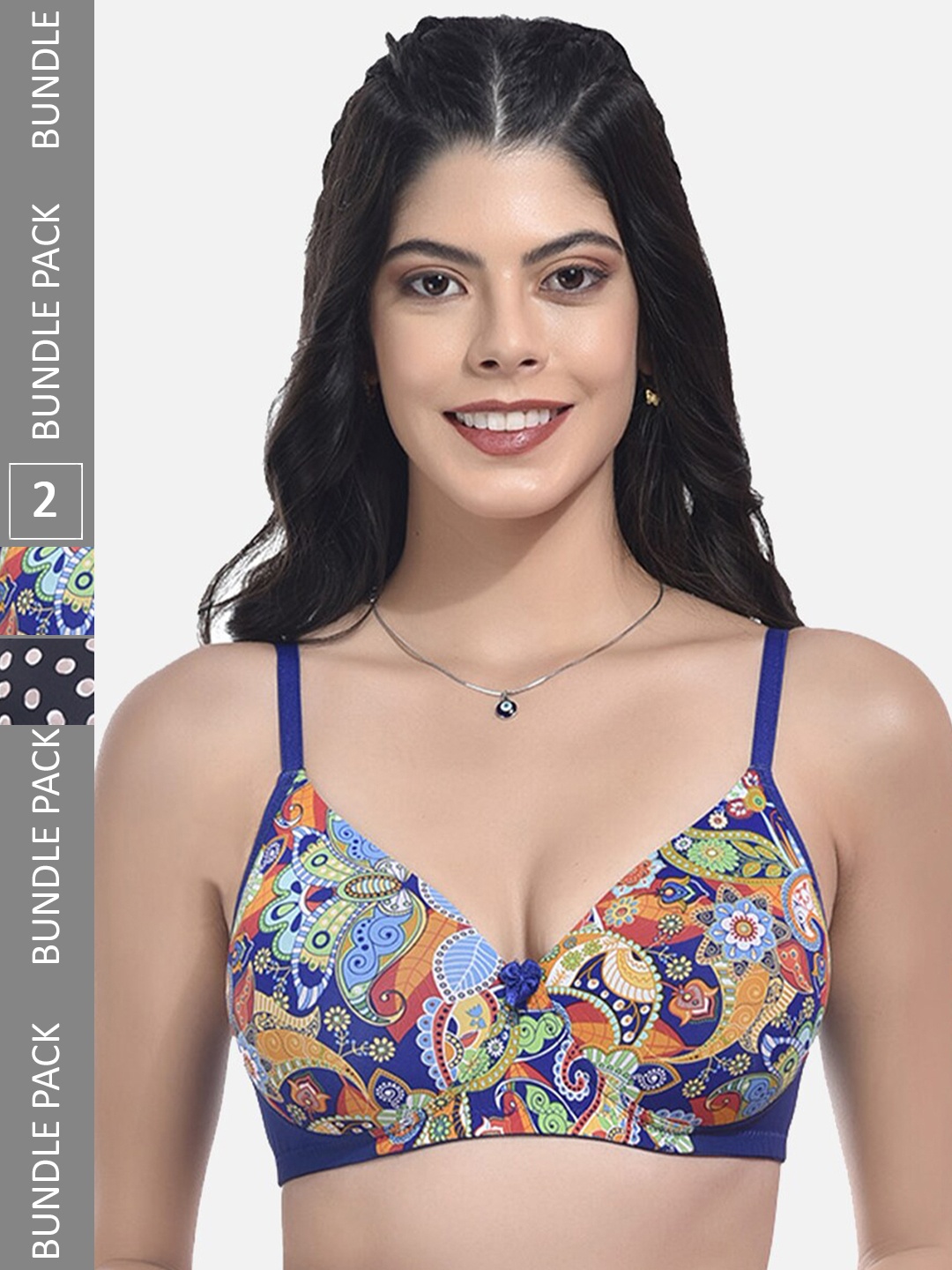StyFun Pack Of 2 Full Coverage Lightly Padded Everyday Bra With All Day Comfort, Blue
StyFun Pack Of 2 Full Coverage Lightly Padded Everyday Bra With All Day Comfort, Blue