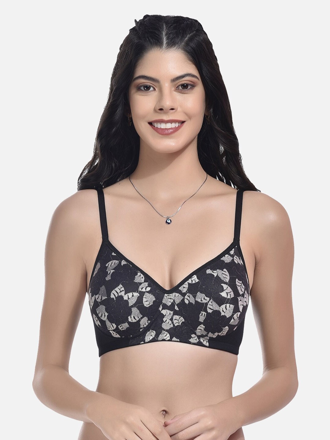StyFun Self Design Full Coverage Lightly Padded Non-Wired Bra With All Day Comfort, Black
StyFun Self Design Full Coverage Lightly Padded Non-Wired Bra With All Day Comfort, Black