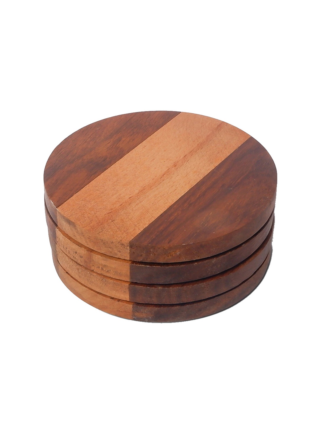 CASA DECOR Geometrix Brown 4 Pieces Neo Colorblocked Round Wooden Coasters
CASA DECOR Geometrix Brown 4 Pieces Neo Colorblocked Round Wooden Coasters