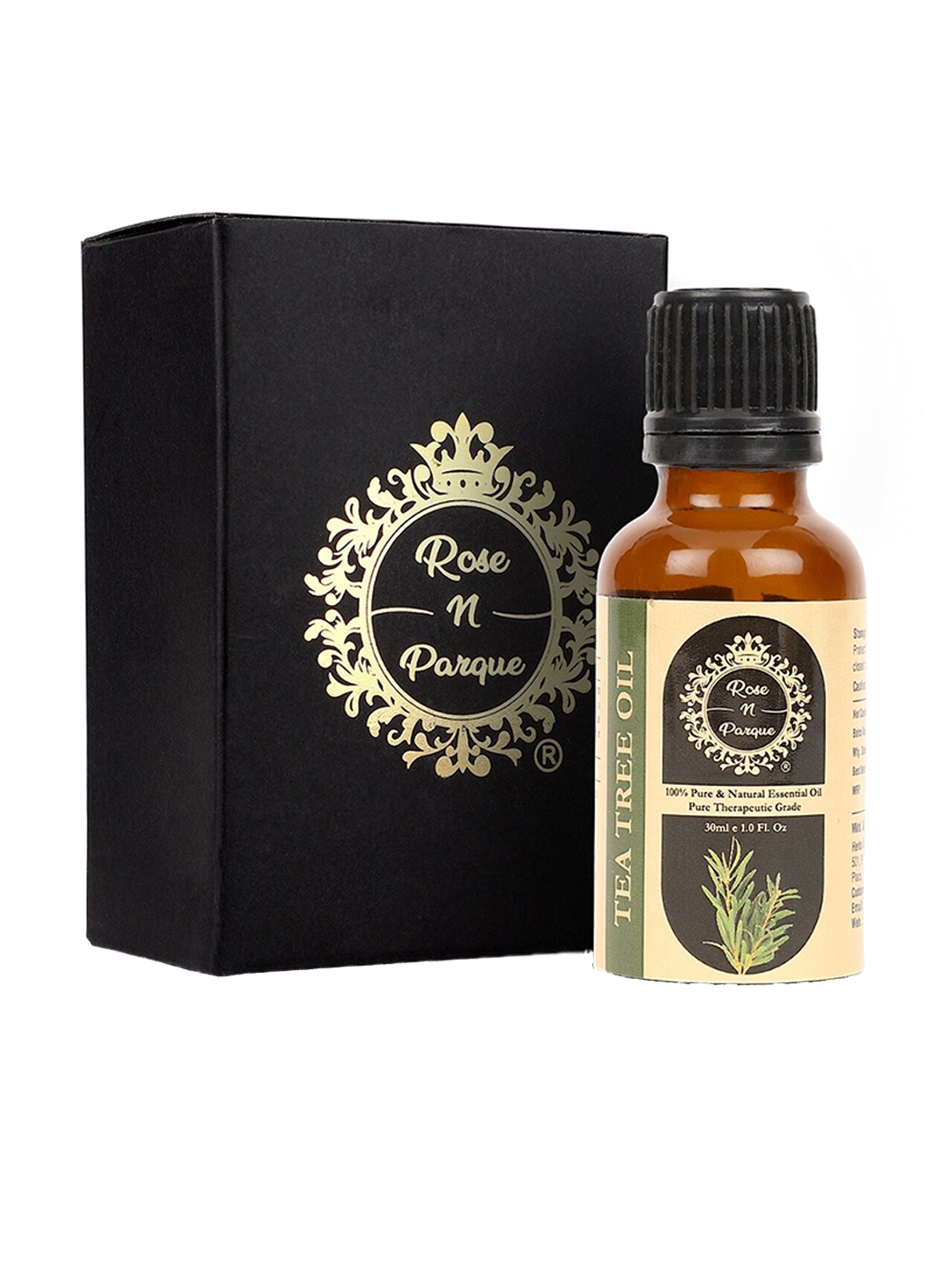 ROSENPARQUE 100% Pure & Natural Therapeutic Grade Tea Tree Essential Oil - 30 ml, Black
ROSENPARQUE 100% Pure & Natural Therapeutic Grade Tea Tree Essential Oil - 30 ml, Black