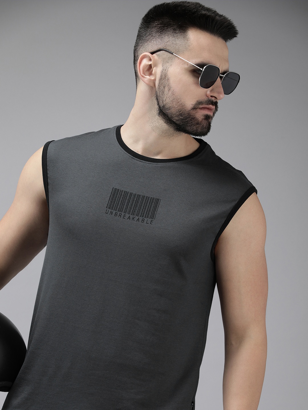 The Roadster Life Co. Round Neck Sleeveless Pure Cotton T-shirt With Minimal Print Detail, Grey
The Roadster Life Co. Round Neck Sleeveless Pure Cotton T-shirt With Minimal Print Detail, Grey