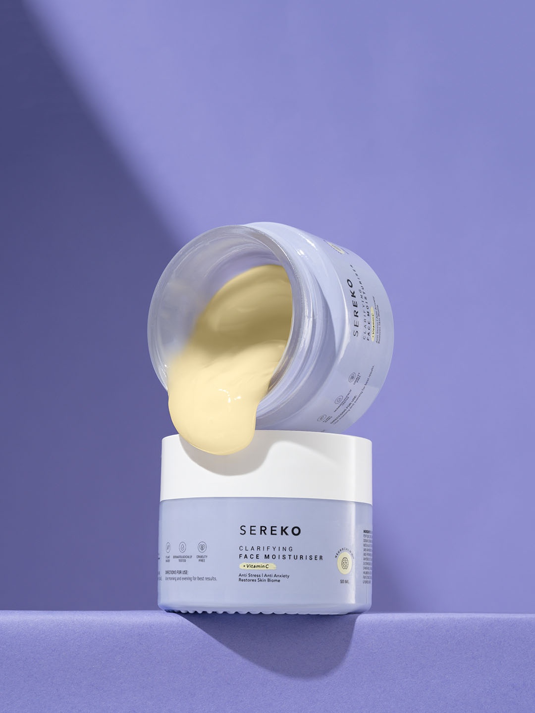 SEREKO Night Face Cream with Vitamin C for Glowing & Brightening Skin - 50 ml, Purple
SEREKO Night Face Cream with Vitamin C for Glowing & Brightening Skin - 50 ml, Purple