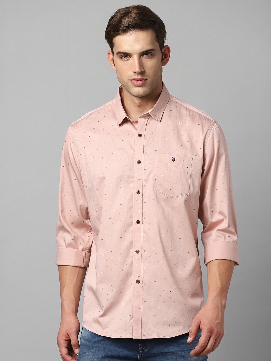 Louis Philippe Jeans Micro Or Ditsy Printed Slim Fit Pure Cotton Casual Shirt, Pink
Louis Philippe Jeans Micro Or Ditsy Printed Slim Fit Pure Cotton Casual Shirt, Pink