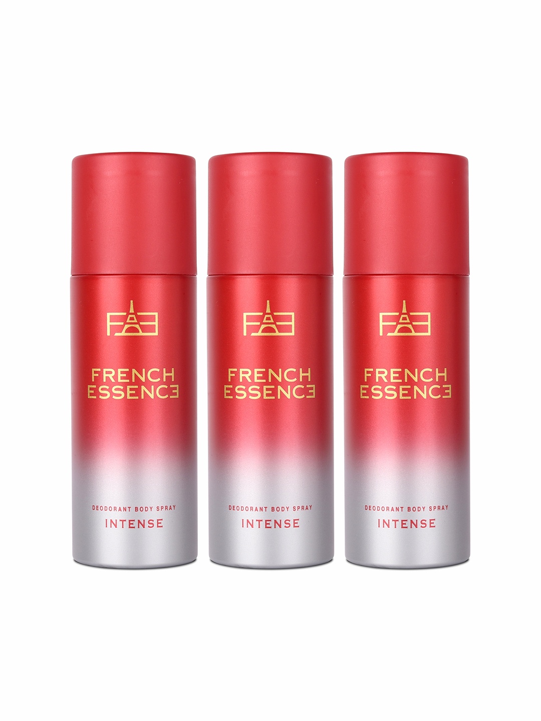 FRENCH ESSENCE Set of 3 Intense Long Lasting Deodorant Body Spray - 150ml Each, Red
FRENCH ESSENCE Set of 3 Intense Long Lasting Deodorant Body Spray - 150ml Each, Red