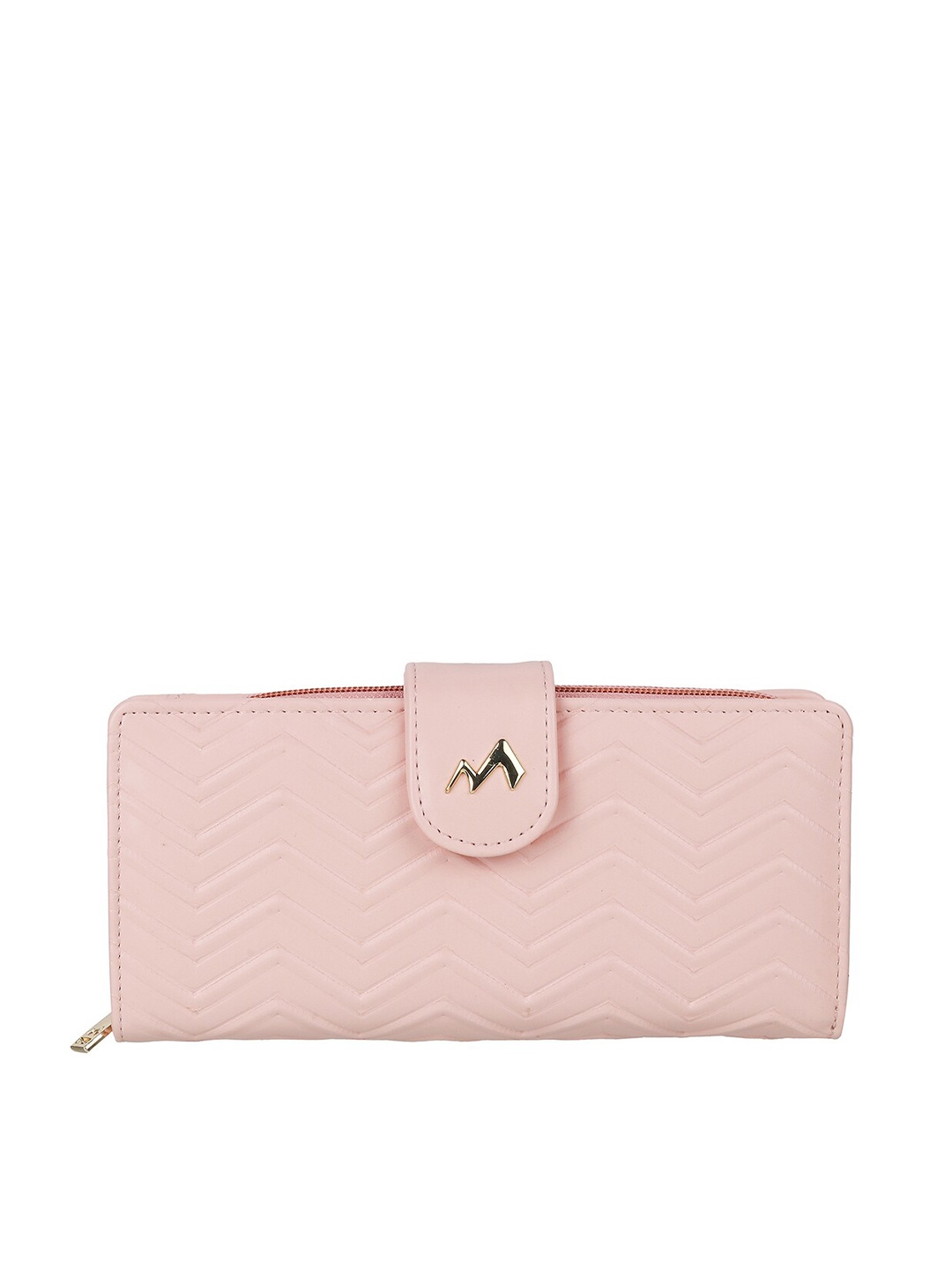 Metro Women PU Two Fold Wallet, Peach
