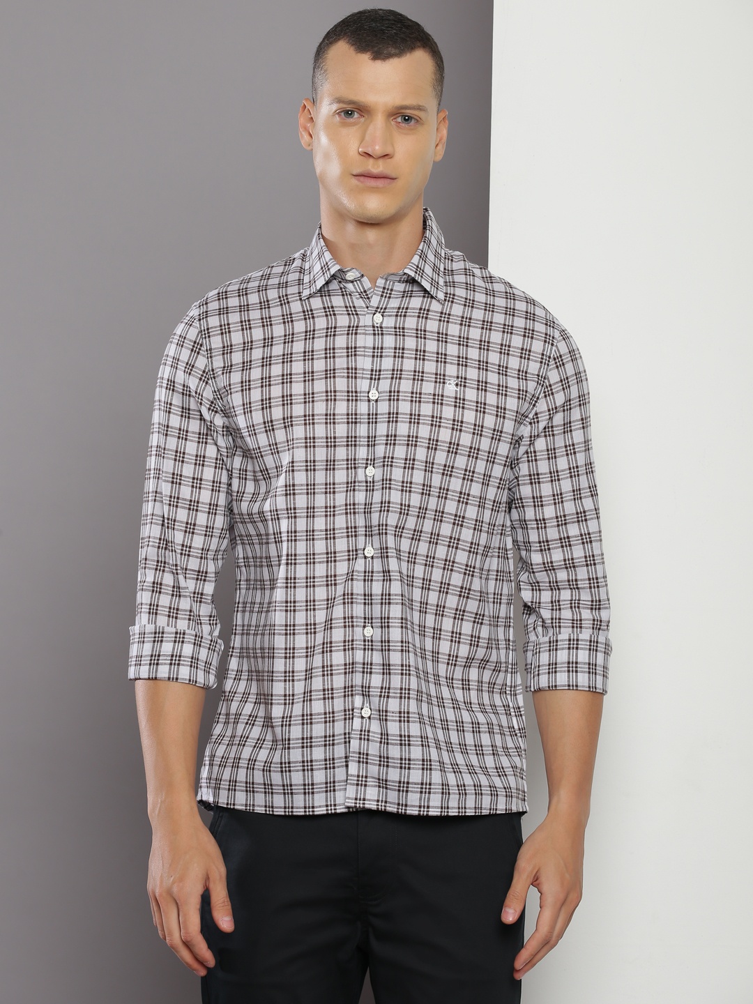 Calvin Klein Jeans Regular Fit Tartan Checks Spread Collar Long Sleeve Casual Shirt, Grey
Calvin Klein Jeans Regular Fit Tartan Checks Spread Collar Long Sleeve Casual Shirt, Grey