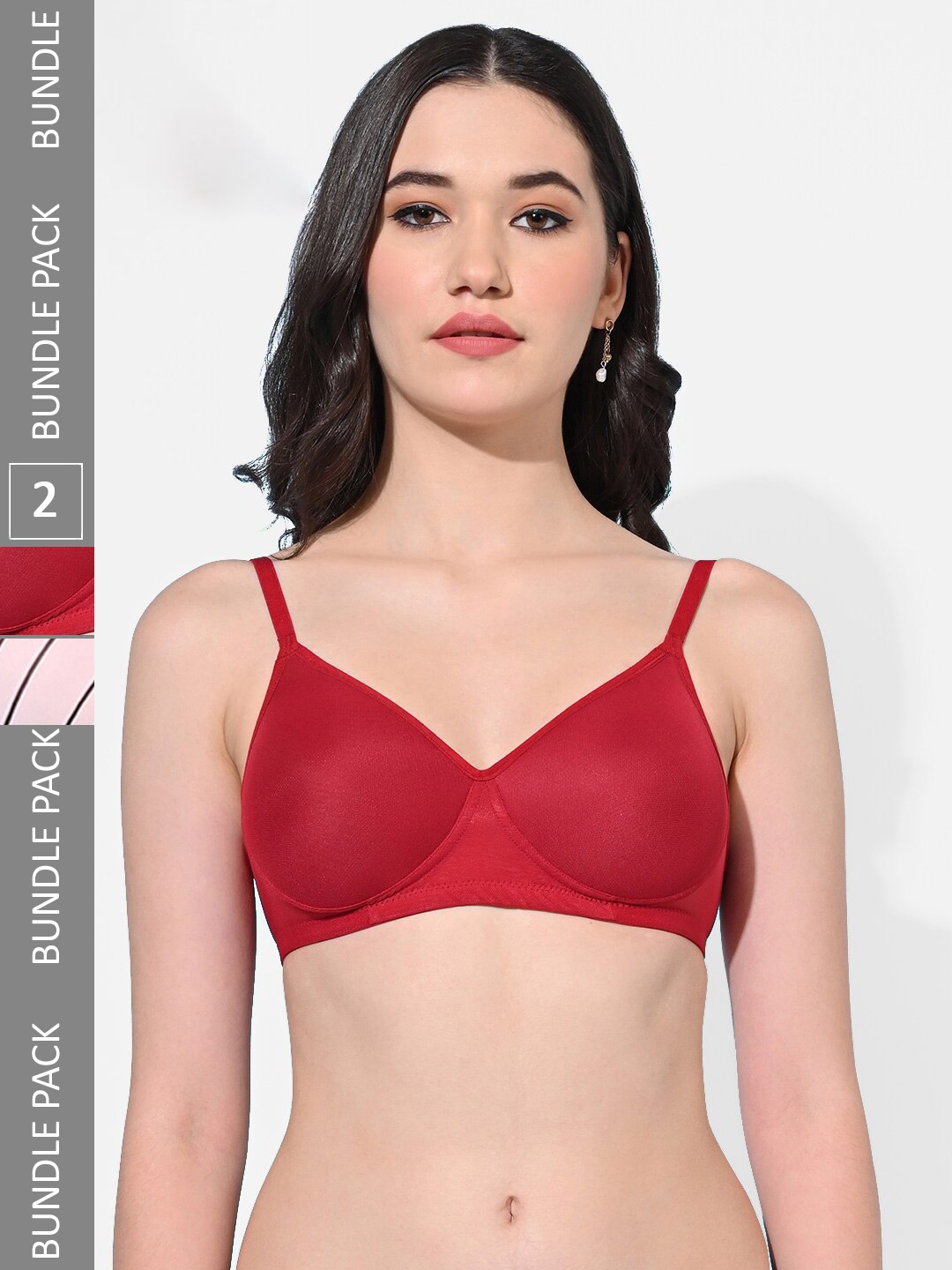 FIMS Pack Of 2 Printed Full Coverage Lightly Padded Everyday Bra All Day Comfort, Red
FIMS Pack Of 2 Printed Full Coverage Lightly Padded Everyday Bra All Day Comfort, Red