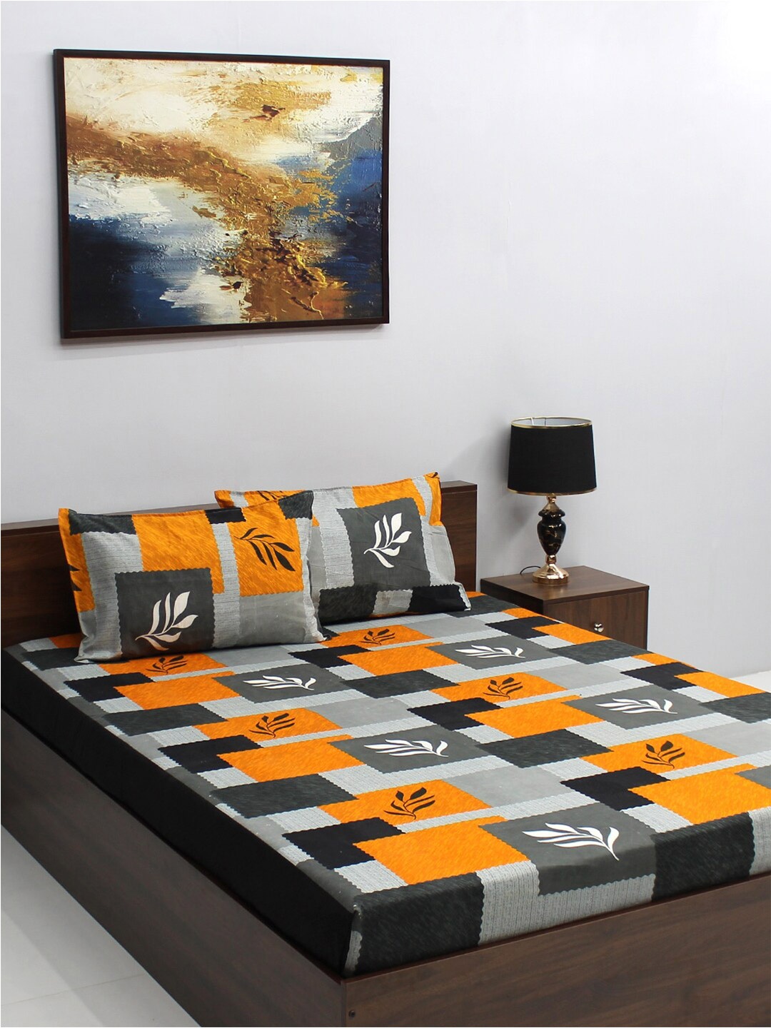 Raymond Home Serene Grey Geometric Microfiber 164 TC Queen Bedsheet & 2 Pillow Covers
Raymond Home Serene Grey Geometric Microfiber 164 TC Queen Bedsheet & 2 Pillow Covers
