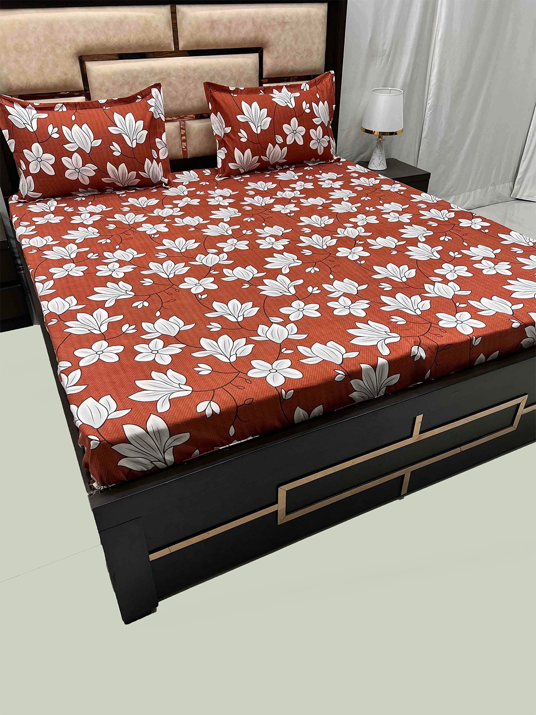 Pure Decor Leisure Fur Orange Floral Polycotton 300 TC King Bedsheet & 2 Pillow Covers
Pure Decor Leisure Fur Orange Floral Polycotton 300 TC King Bedsheet & 2 Pillow Covers