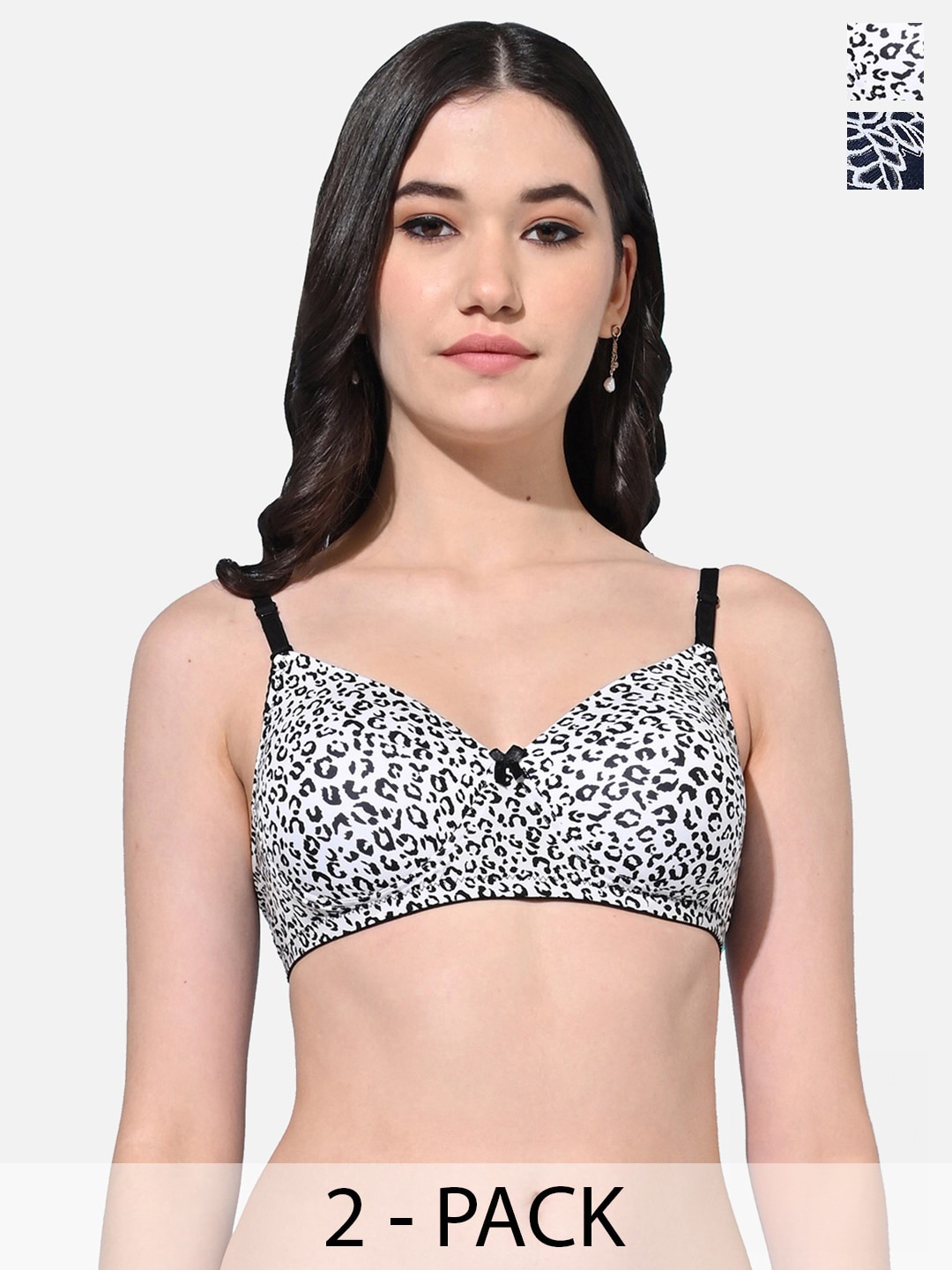 FIMS Pack Of 2 Animal Lightly Padded Full Coverage Everyday Bra With All Day Comfort, Black
FIMS Pack Of 2 Animal Lightly Padded Full Coverage Everyday Bra With All Day Comfort, Black