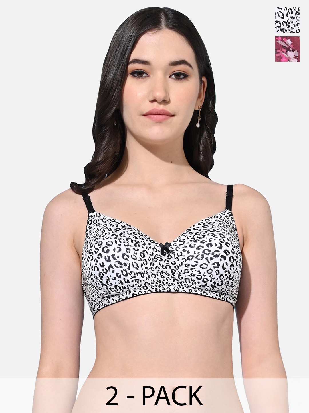 FIMS Pack Of 2 Animal Lightly Padded Full Coverage Everyday Bra With All Day Comfort, Black
FIMS Pack Of 2 Animal Lightly Padded Full Coverage Everyday Bra With All Day Comfort, Black