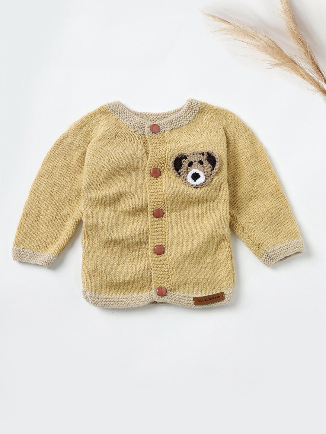 The Original Knit Infants Self Design Round Neck Button Detail Cardigan Sweaters, Beige
The Original Knit Infants Self Design Round Neck Button Detail Cardigan Sweaters, Beige