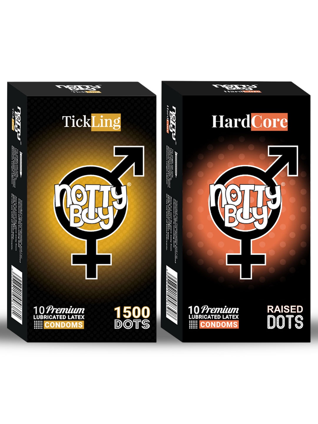 noTTy Boy Men Set of Tickling 1500 Dotted & Hardcore Lubricated Condoms - 10 Pcs each, Yellow
noTTy Boy Men Set of Tickling 1500 Dotted & Hardcore Lubricated Condoms - 10 Pcs each, Yellow