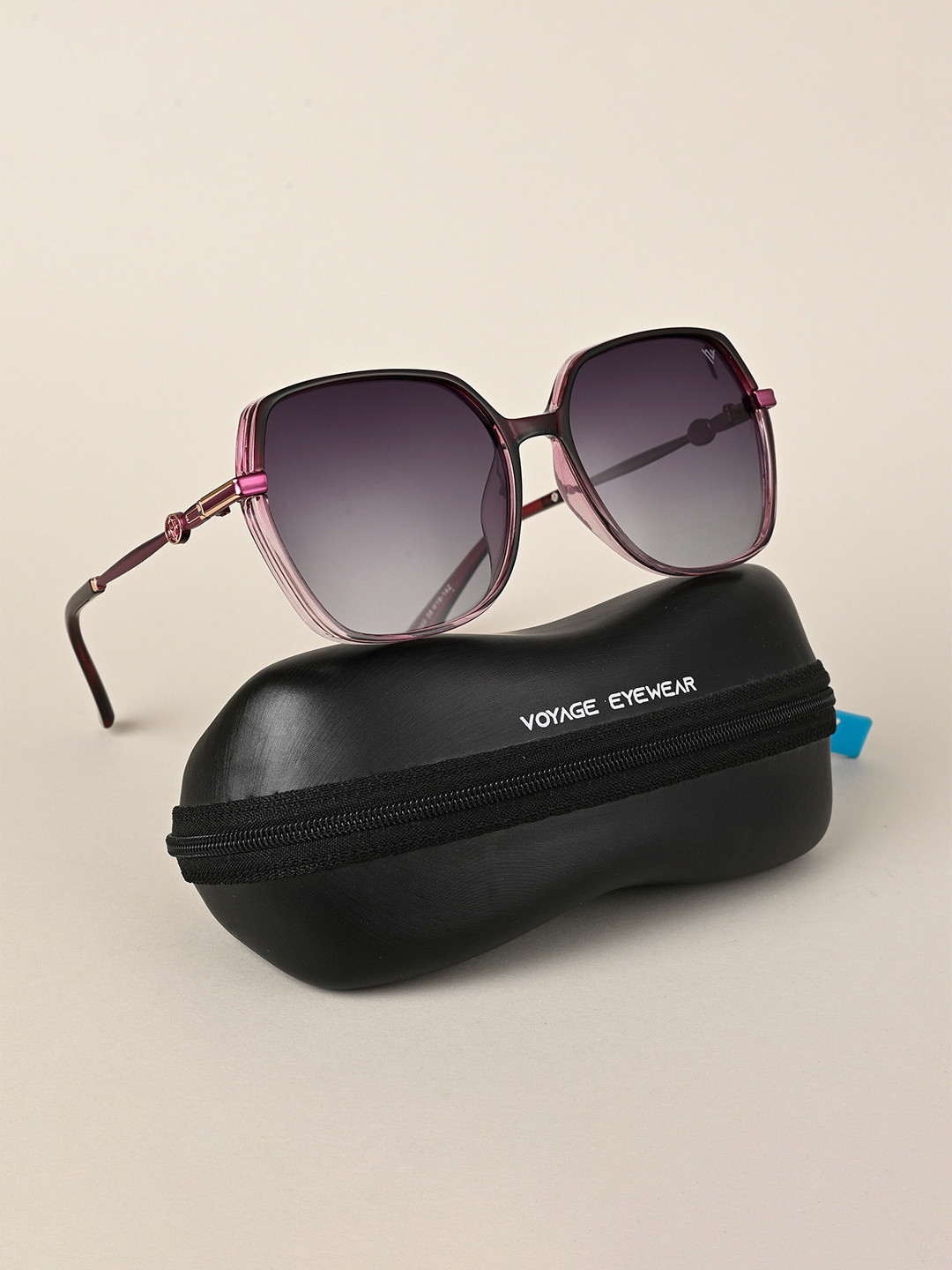 Voyage Women Lens & Square Sunglasses With Polarised And UV Protected Lens, Grey
Voyage Women Lens & Square Sunglasses With Polarised And UV Protected Lens, Grey
