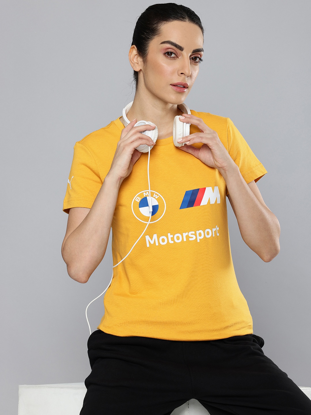 PUMA Motorsport BMW M Essentials Brand Logo Printed Pure Cotton T-shirt, Mustard
PUMA Motorsport BMW M Essentials Brand Logo Printed Pure Cotton T-shirt, Mustard