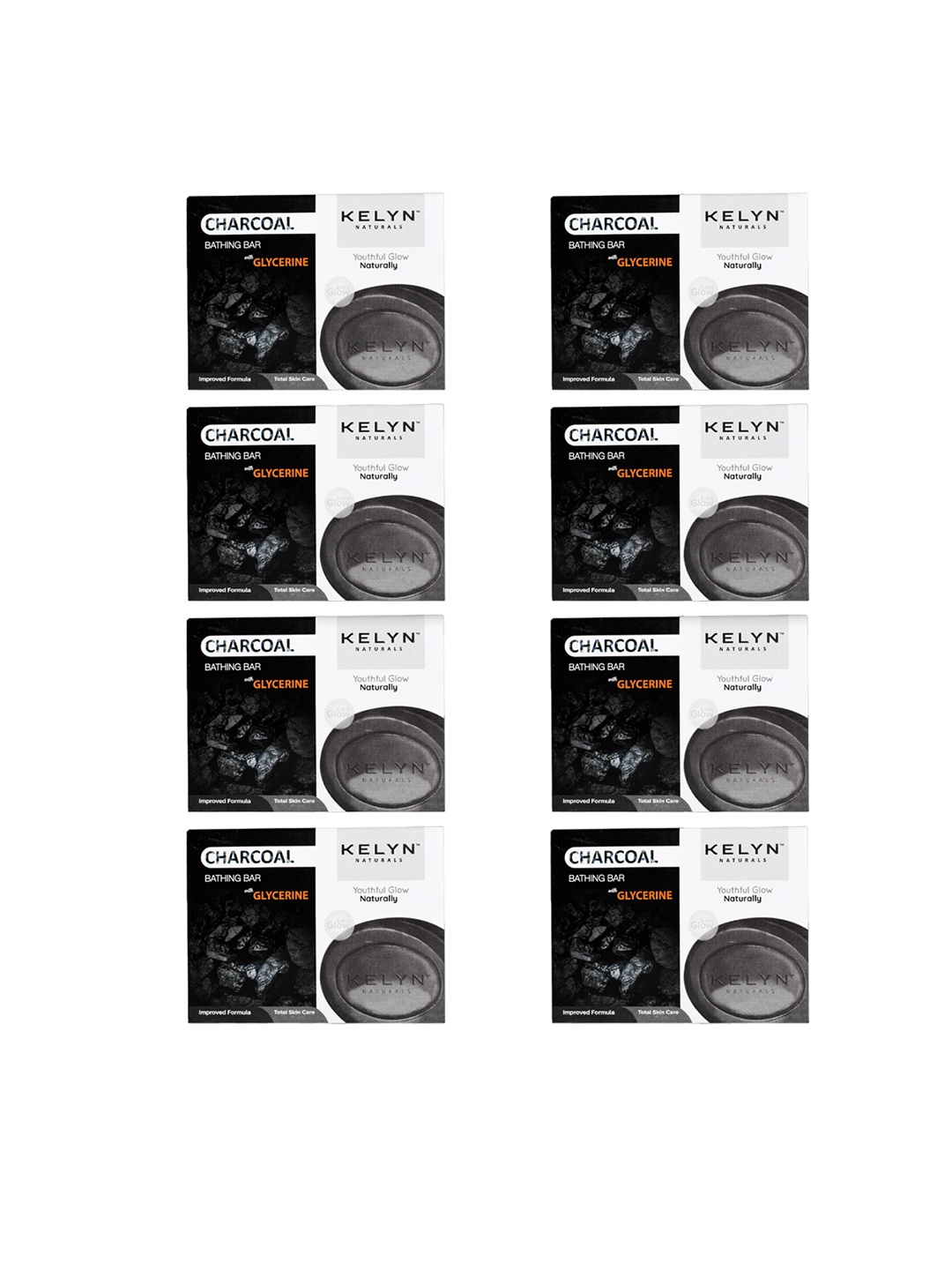 KELYN Set of 8 Charcoal Nourishing Soap with Glycerine Deep Cleansing Charcoal Soap, Black
KELYN Set of 8 Charcoal Nourishing Soap with Glycerine Deep Cleansing Charcoal Soap, Black