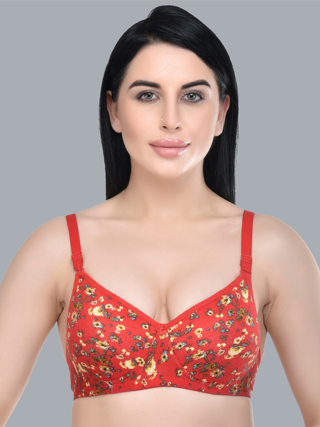 Extoes Floral Printed Cotton Lightly Padded Push-Up Full Coverage Bra With All Day Comfort, Red
Extoes Floral Printed Cotton Lightly Padded Push-Up Full Coverage Bra With All Day Comfort, Red