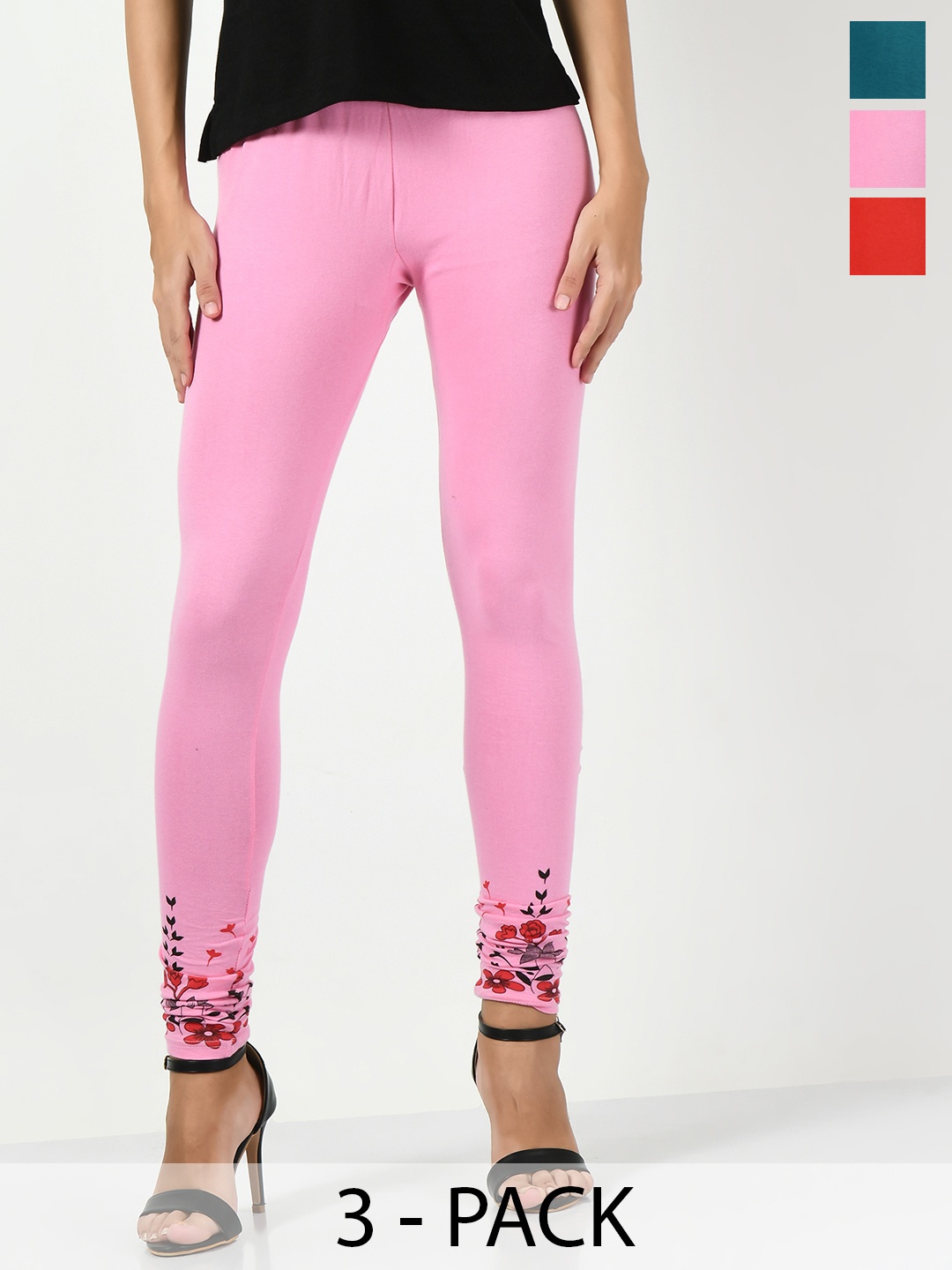 BAESD Pack Of 3 Printed Slim-Fit Ankle-Length Skin Friendly Cotton Lycra Leggings, Pink
BAESD Pack Of 3 Printed Slim-Fit Ankle-Length Skin Friendly Cotton Lycra Leggings, Pink