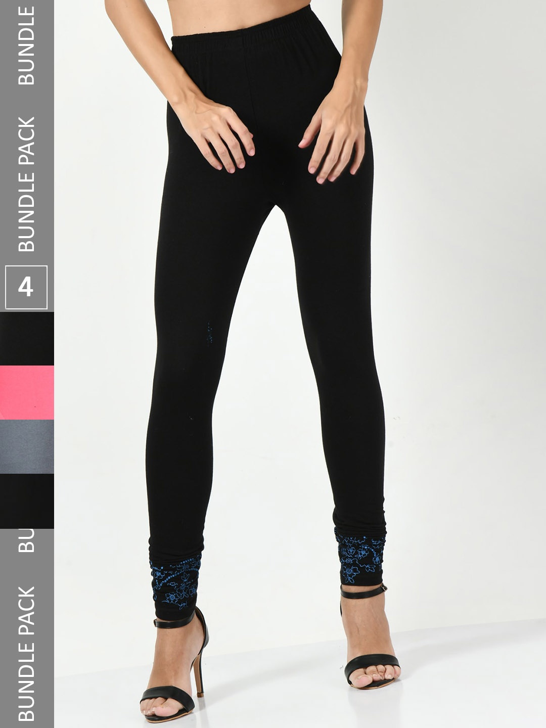 BAESD Pack Of 4 Slim-Fit Soft & Comfortable Churidar-Length Cotton Lycra Leggings, Black
BAESD Pack Of 4 Slim-Fit Soft & Comfortable Churidar-Length Cotton Lycra Leggings, Black