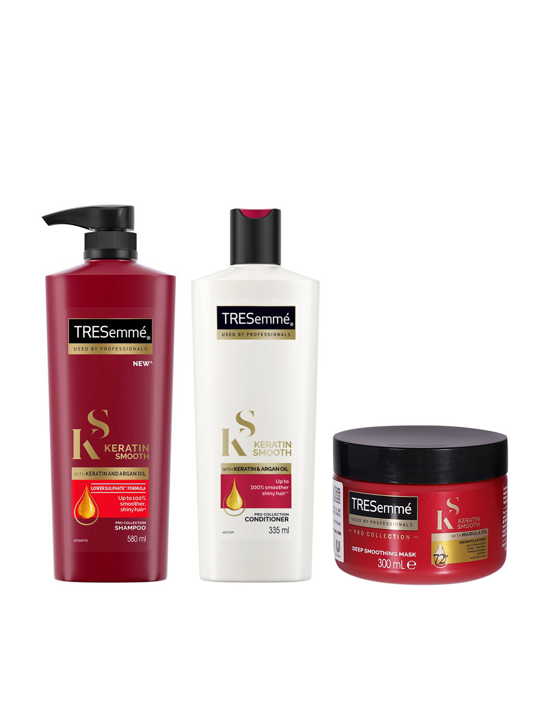 TRESemme Keratin Smooth Argan Oil Hair Care Combo, Red
TRESemme Keratin Smooth Argan Oil Hair Care Combo, Red