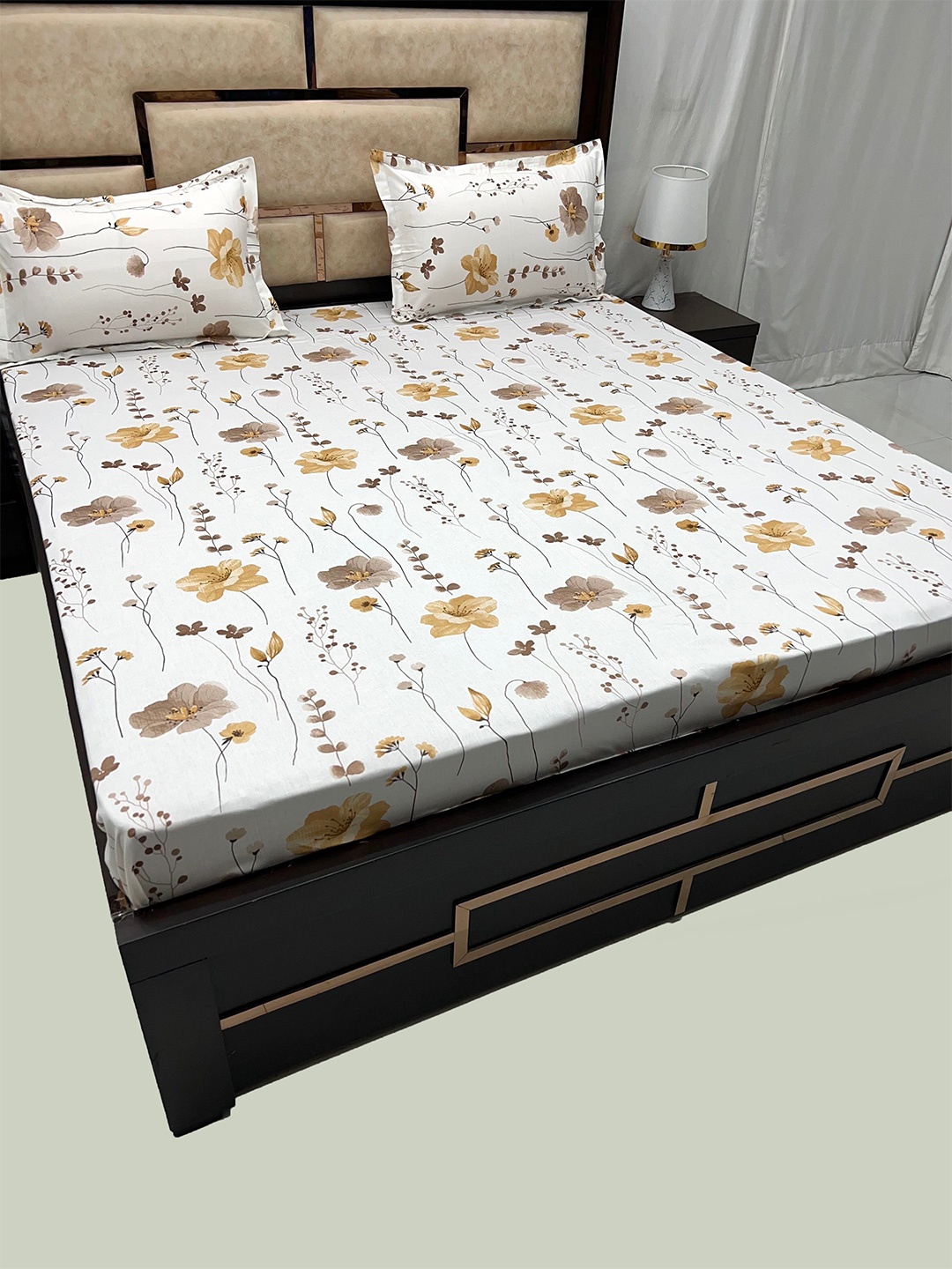 Pure Decor Velar Fur Sib Brown Floral Cotton 400 TC King Bedsheet With 2 Pillow Covers
Pure Decor Velar Fur Sib Brown Floral Cotton 400 TC King Bedsheet With 2 Pillow Covers