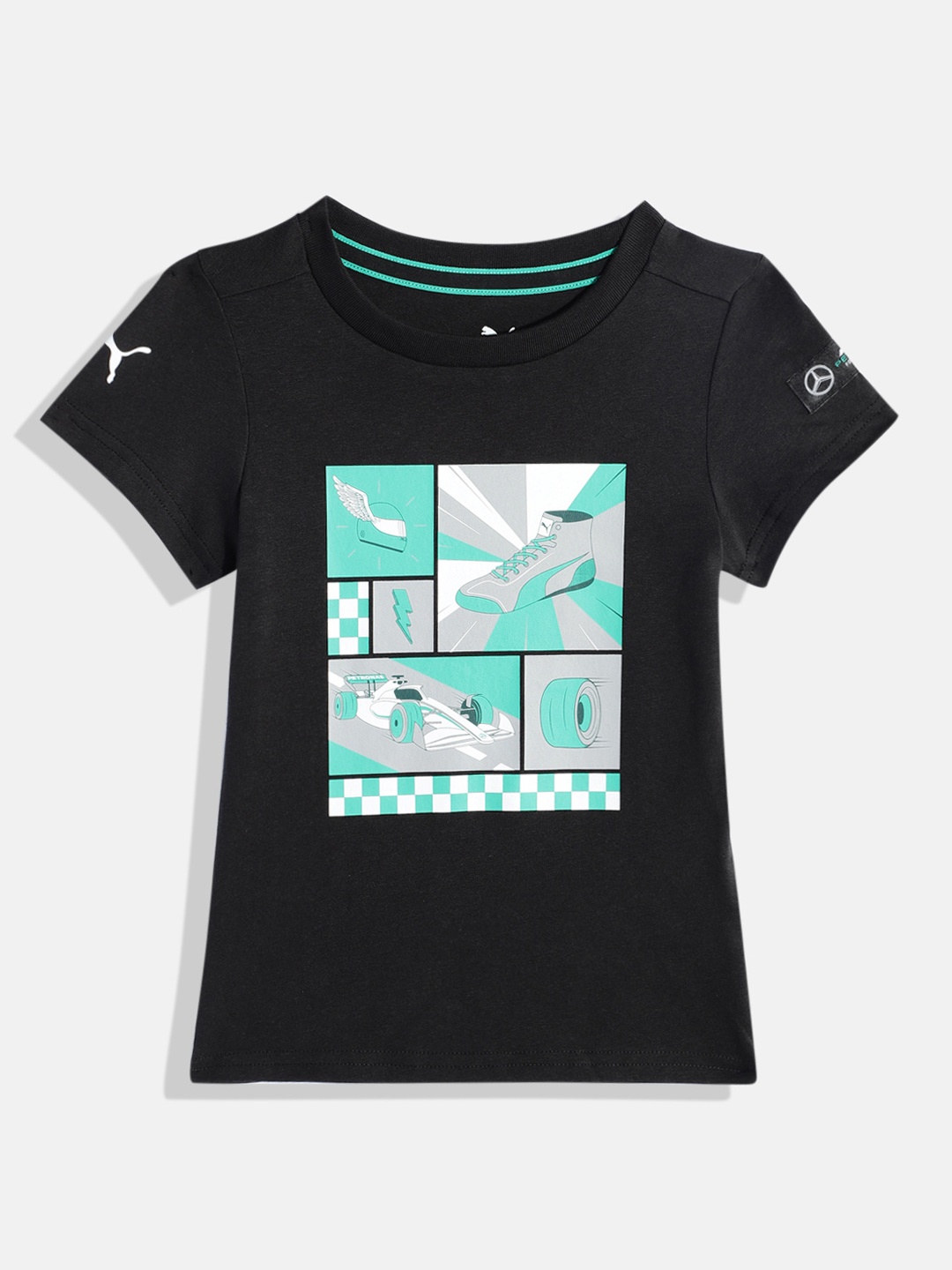 PUMA Motorsport Kids Mercedes-AMG Petronas Motorsport Printed Pure Cotton T-shirt, Black
PUMA Motorsport Kids Mercedes-AMG Petronas Motorsport Printed Pure Cotton T-shirt, Black