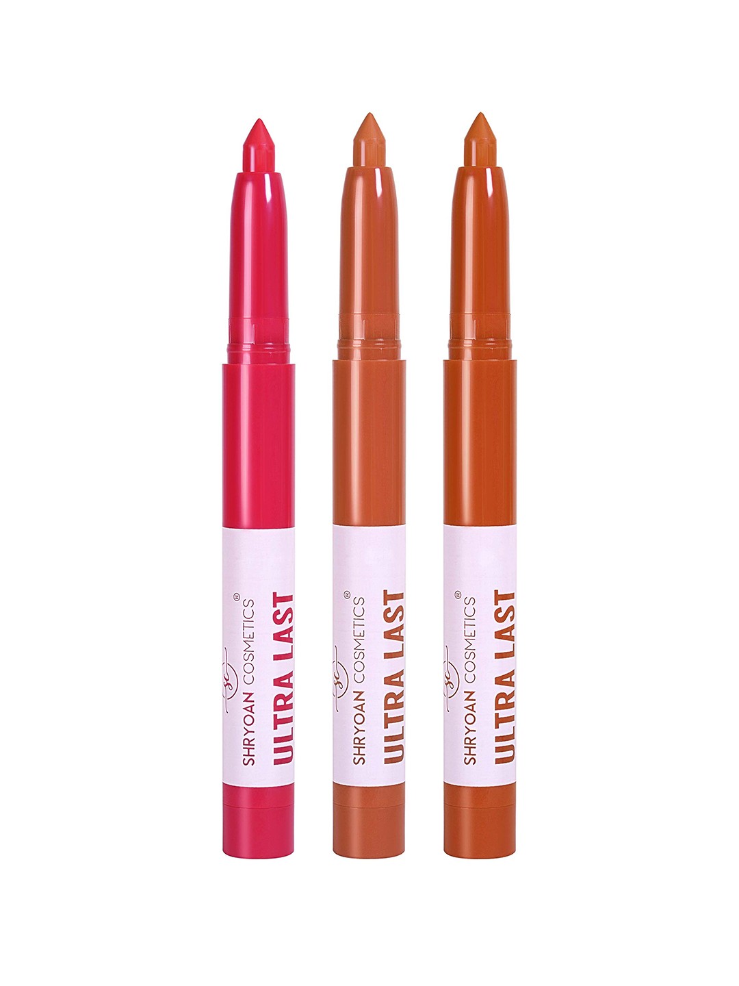 SHRYOAN Ultra Last Set Of 3 Moisturizing & Hydrating Crayon Lipstick - Shade 03, Pink
SHRYOAN Ultra Last Set Of 3 Moisturizing & Hydrating Crayon Lipstick - Shade 03, Pink
