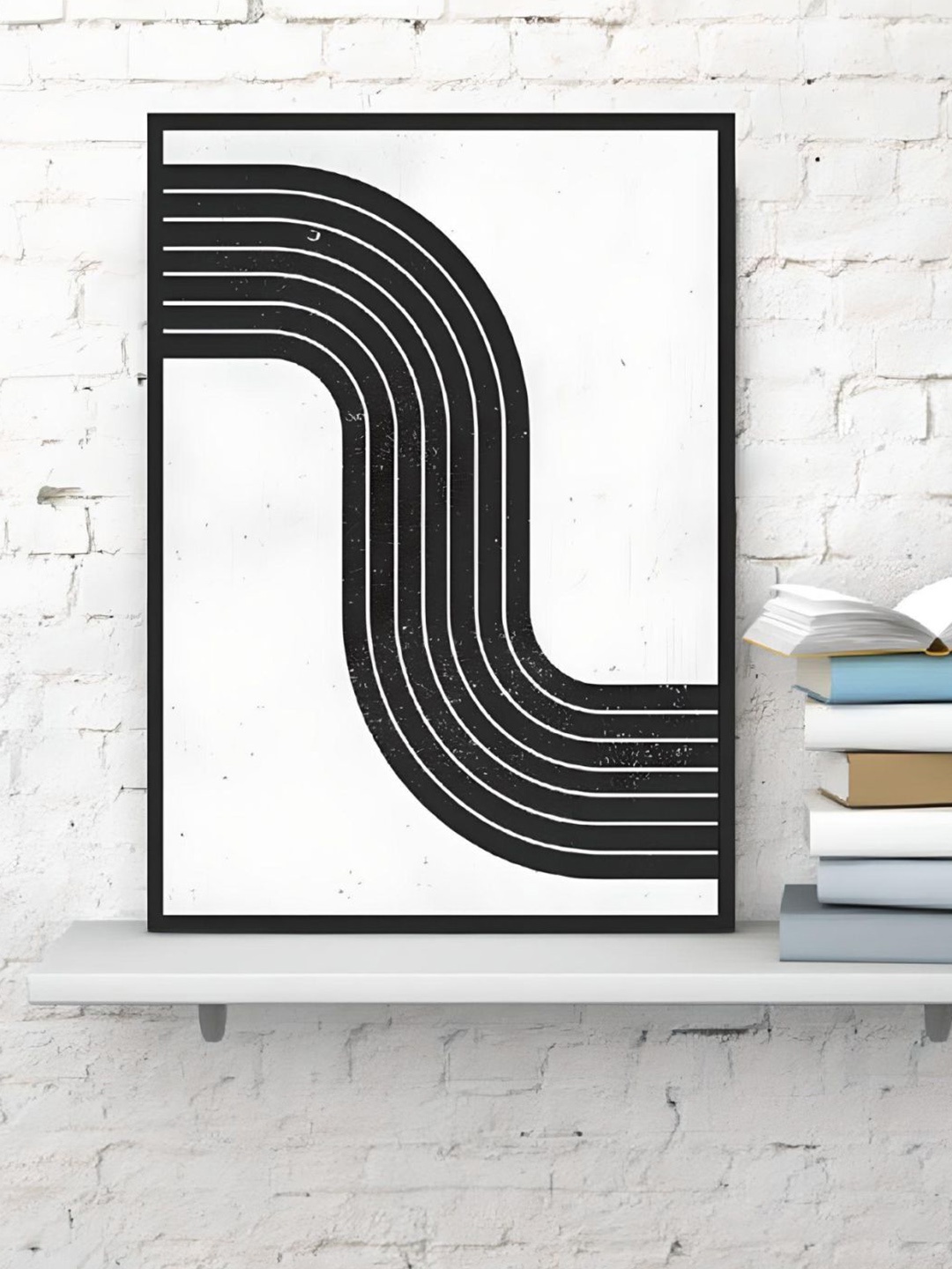 THE HANDMADE FLAIR Black & White Minimalist Retro Mid Century Graphic Painting Wall Art
THE HANDMADE FLAIR Black & White Minimalist Retro Mid Century Graphic Painting Wall Art