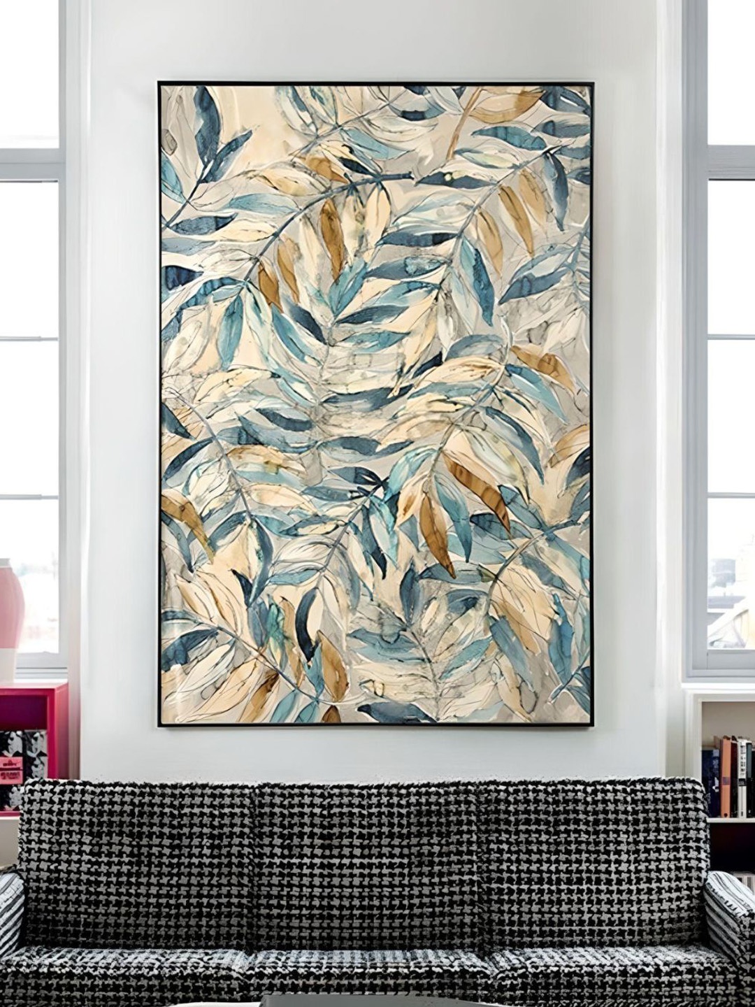 THE HANDMADE FLAIR Crystal Porcelain Vintage Nordic Rustic Autumn Leaves Painting Wall Art, Blue
THE HANDMADE FLAIR Crystal Porcelain Vintage Nordic Rustic Autumn Leaves Painting Wall Art, Blue