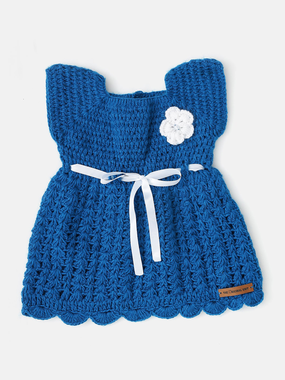 The Original Knit Infant Girls Self Design Corsage Tie-Up Acrylic Fit & Flare Dress, Blue
The Original Knit Infant Girls Self Design Corsage Tie-Up Acrylic Fit & Flare Dress, Blue