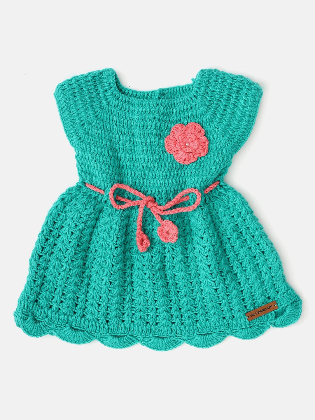 The Original Knit Infant Girls Self Design Corsage Tie-Up Acrylic Fit & Flare Dress, Green
The Original Knit Infant Girls Self Design Corsage Tie-Up Acrylic Fit & Flare Dress, Green