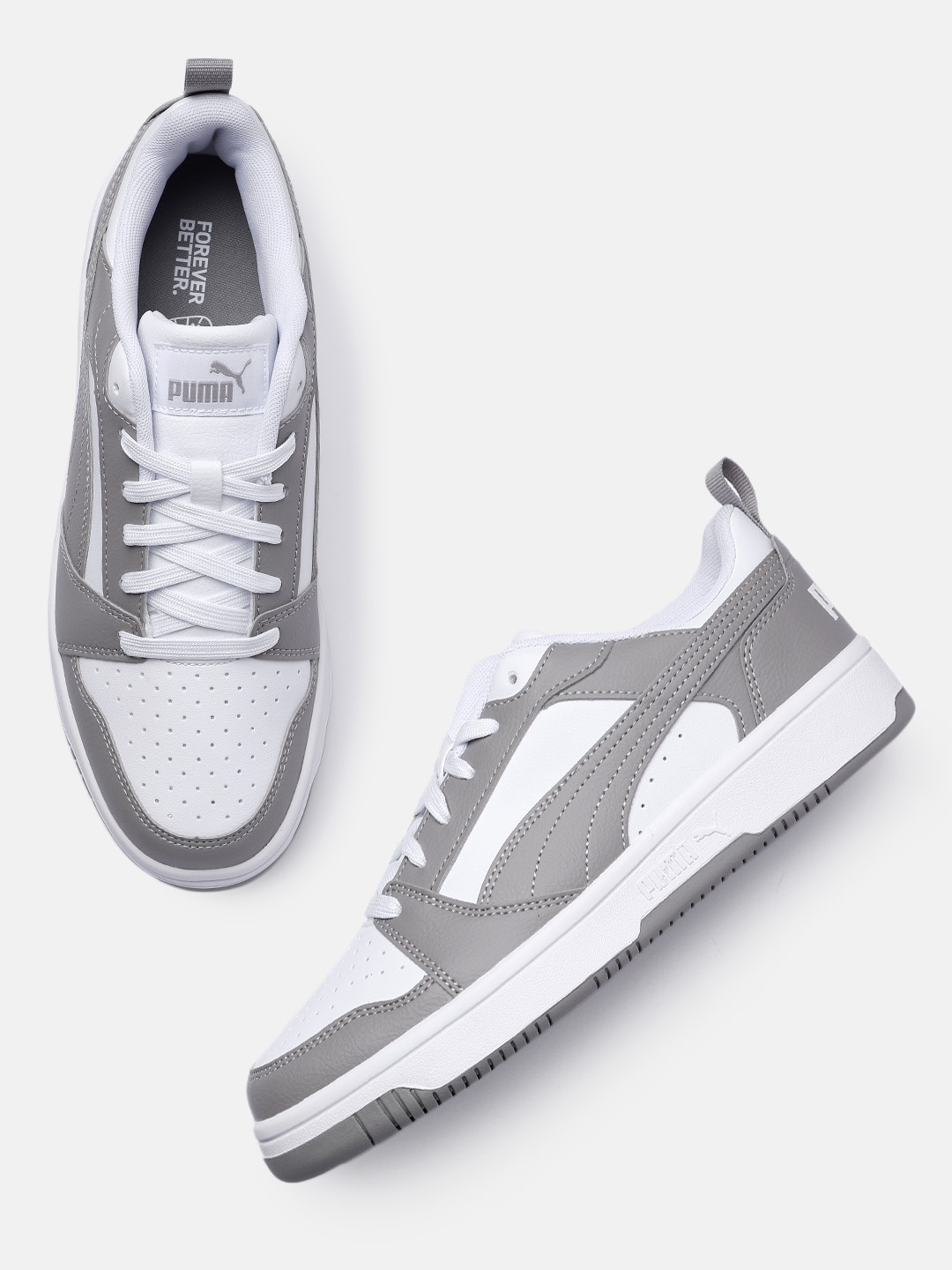 Puma Unisex Rebound V6 Sneakers, White