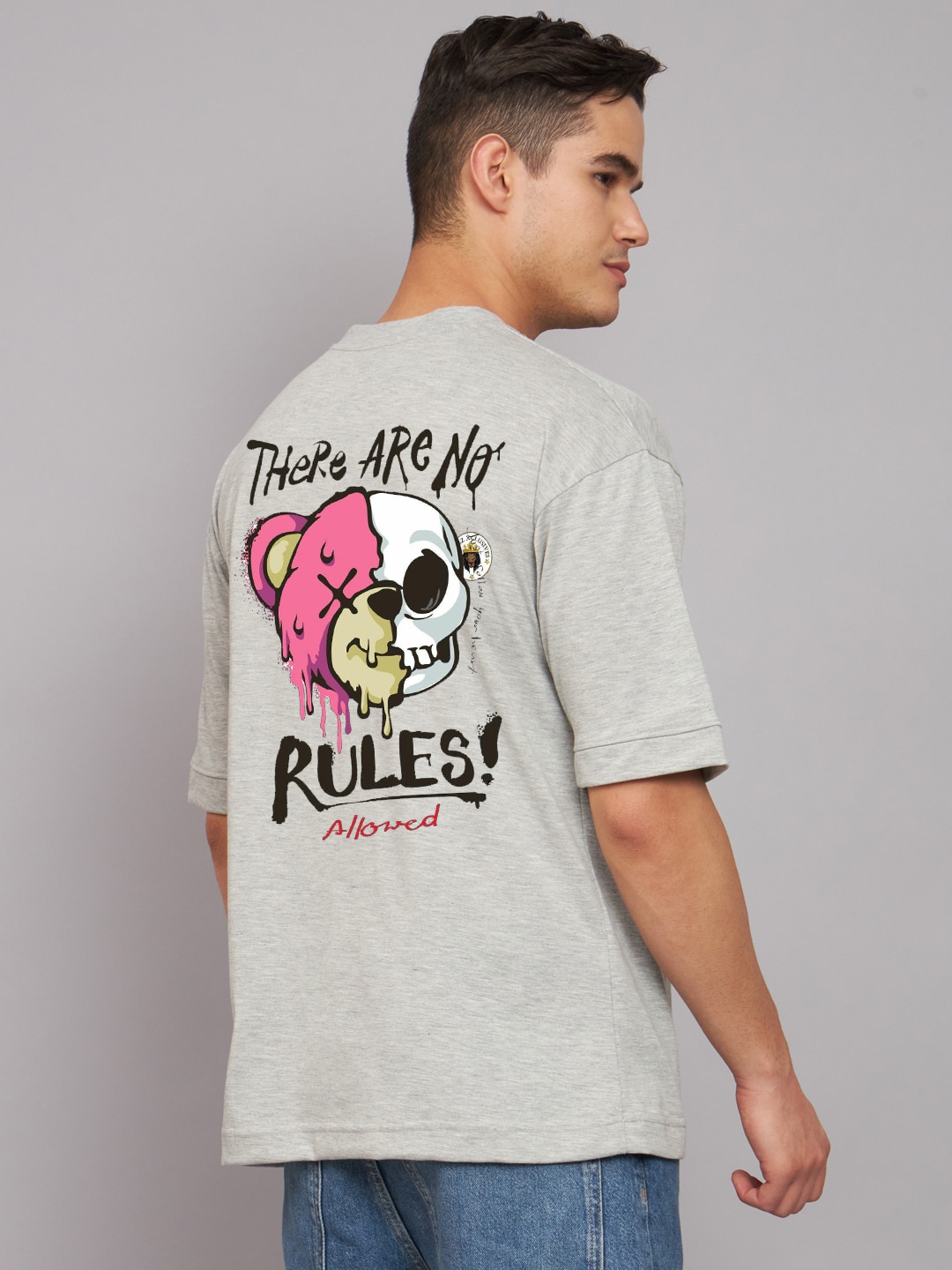 Imsa Moda Graphic Printed Round Neck Drop Shoulder Sleeves Pure Cotton T-shirt, Grey
Imsa Moda Graphic Printed Round Neck Drop Shoulder Sleeves Pure Cotton T-shirt, Grey
