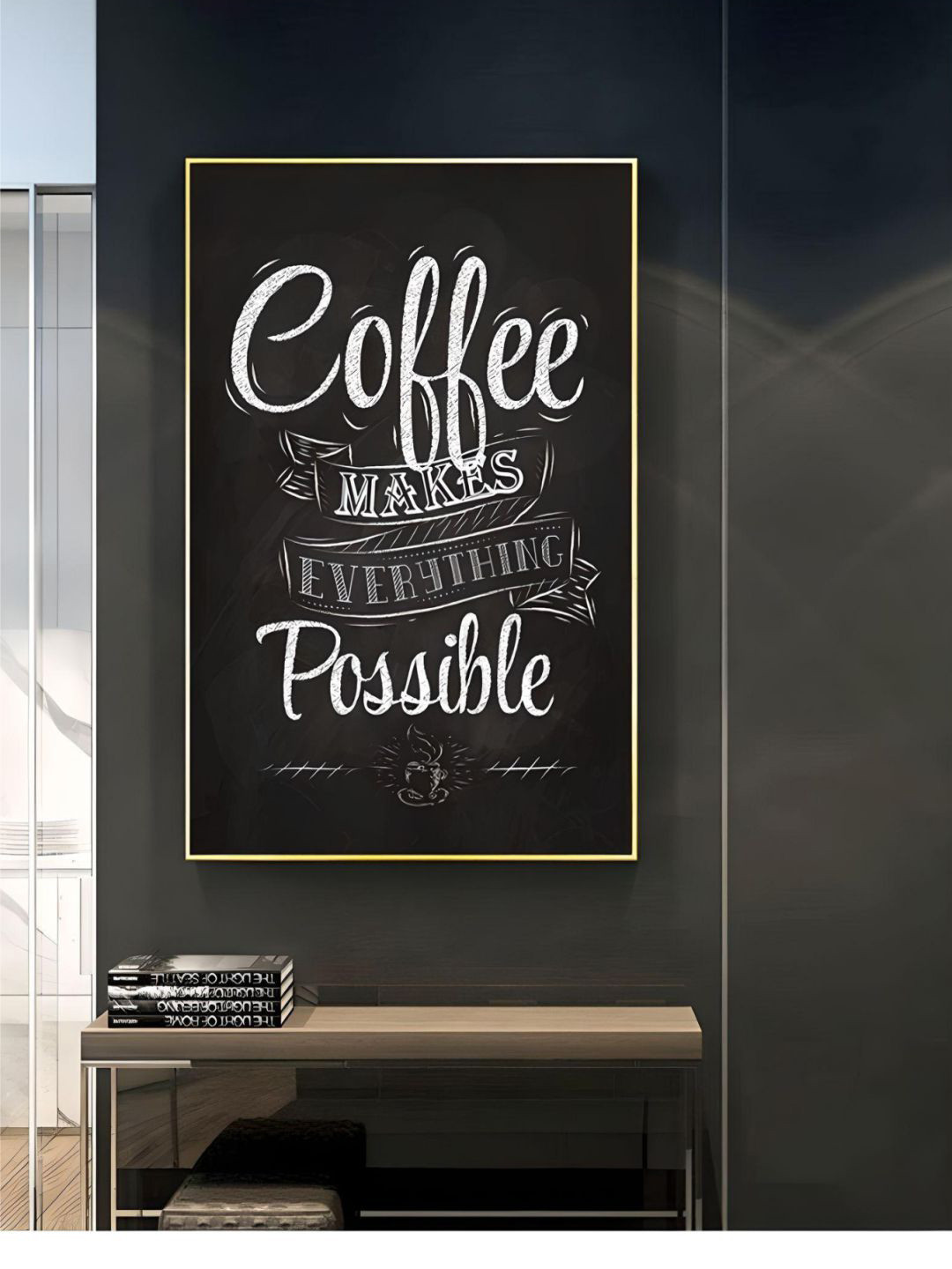 THE HANDMADE FLAIR Black & White Crystal Porcelain Retro Style Coffee Quote Wall Art
THE HANDMADE FLAIR Black & White Crystal Porcelain Retro Style Coffee Quote Wall Art