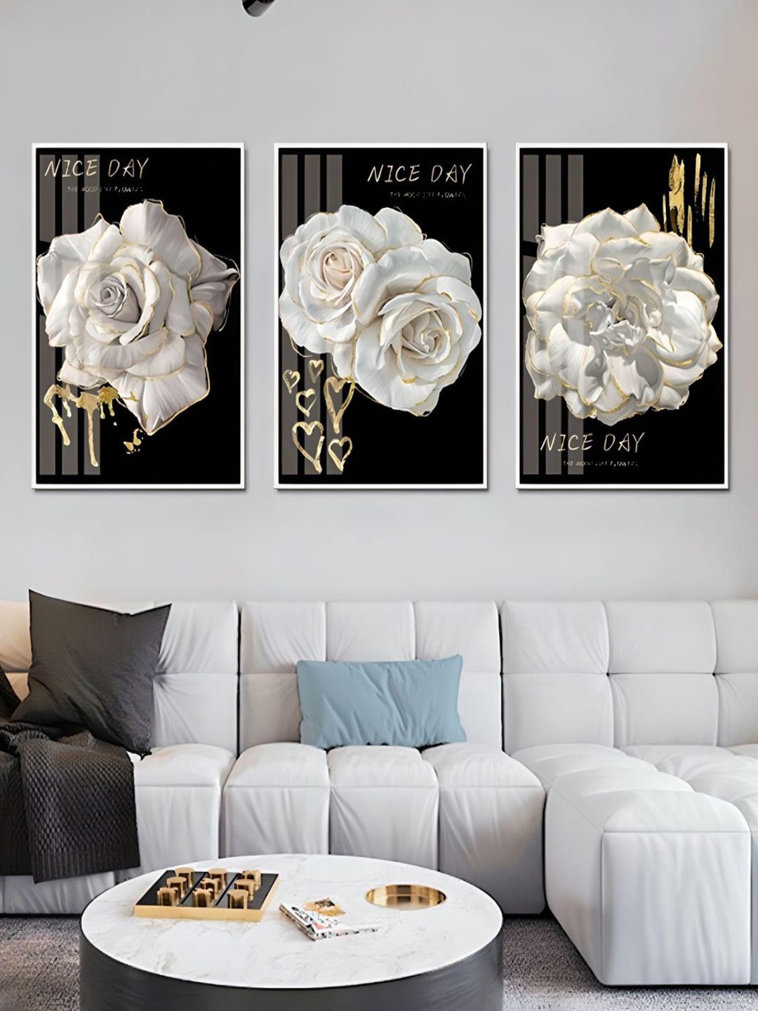 THE HANDMADE FLAIR Crystal Porcelain White 3 Pieces Botanical Painting Wall Art
THE HANDMADE FLAIR Crystal Porcelain White 3 Pieces Botanical Painting Wall Art