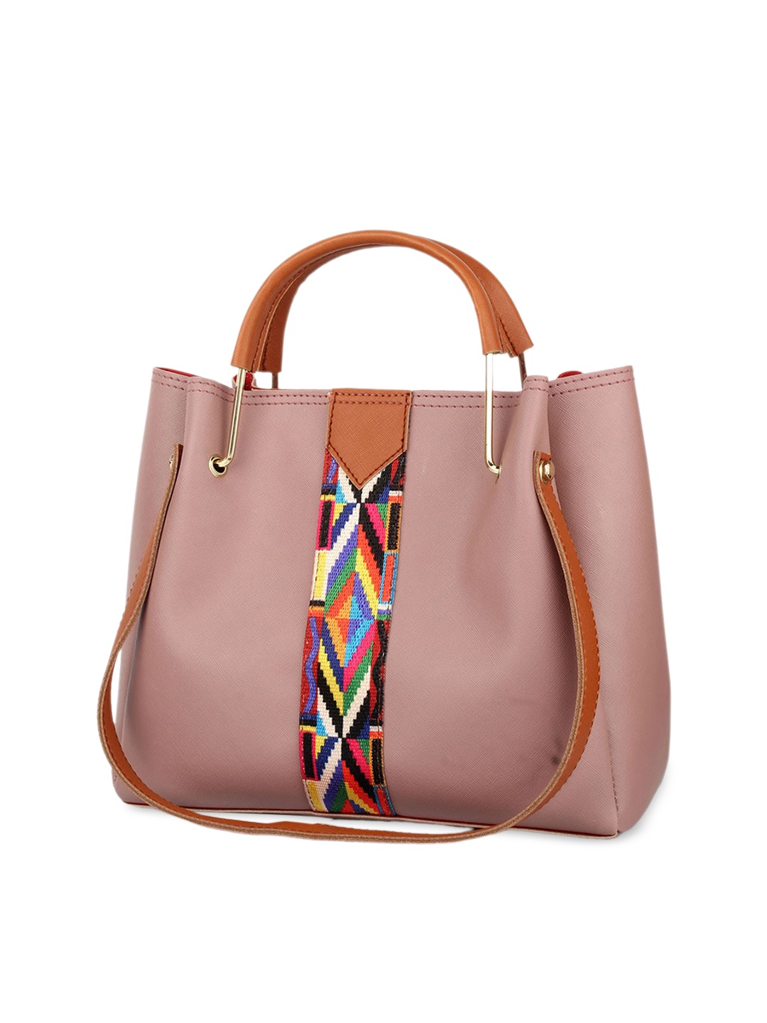 Style Shoes Structured Handheld Bag, Pink