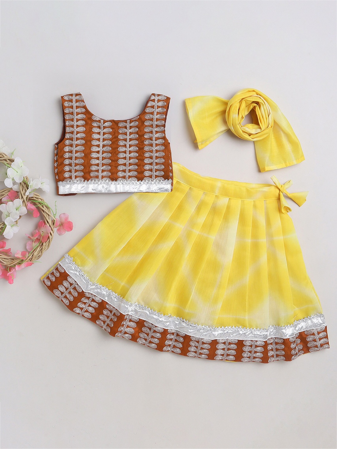 MANY FROCKS & Girls Embroidered Ready to Wear Cotton Lehenga Blouse With Dupatta, Yellow
MANY FROCKS & Girls Embroidered Ready to Wear Cotton Lehenga Blouse With Dupatta, Yellow